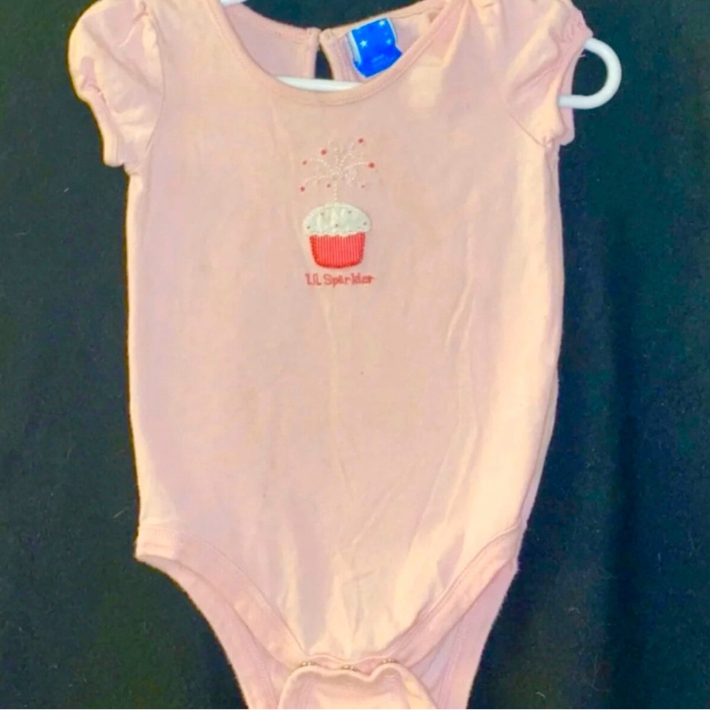 💞 Baby & Toddler Girls Size 18 Month Pink "Little Sparkler" Onesie Bodysuit